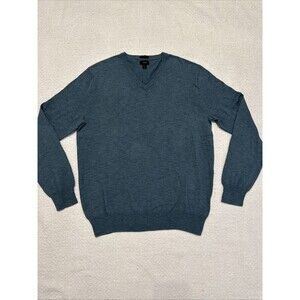 J Crew Sweater Men Medium Slim Pullover 100%  Cotton V-Neck Lightweight NWOT